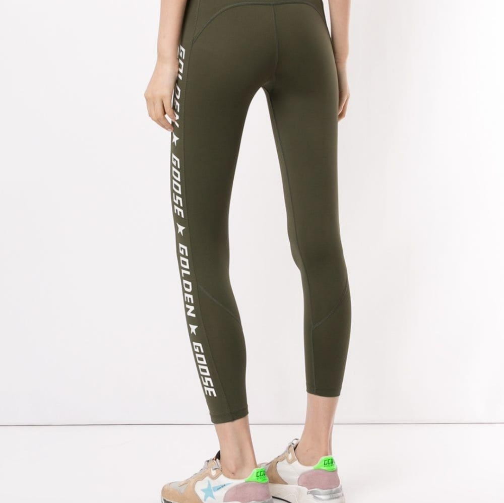 Golden Goose Leggings Size XS Military Green Khaki
